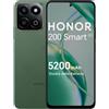 HONOR 200 Smart 5G Smartphone Dual SIM NFC, IP64, 360° Anti-Drop, Batteria 5200mAh telefono con 4GB RAM 256GB Memoria, 6.8 pollici 120Hz Comfort Display, 50MP+2MP, Forest Green [Versione italiana]