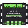 Waveshare Industrial Grade Powered USB HUB, Extending 4X USB 3.2 Ports, Switchable Dual Hosts, Multi Protections, Compatible with Windows 11/10/8.1/8/7/XP