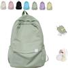 SYDXGD Aesthetic Backpack for Girls, Kawaii school bag,Korean backpack,Backpack for school,Rucksack Aesthetic,Girls backpack,Black backpack for girls secondary school (Green)
