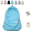SYDXGD Aesthetic Backpack for Girls, Kawaii school bag,Korean backpack,Backpack for school,Rucksack Aesthetic,Girls backpack,Black backpack for girls secondary school (Blue)