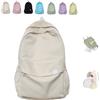 SYDXGD Aesthetic Backpack for Girls, Kawaii school bag,Korean backpack,Backpack for school,Rucksack Aesthetic,Girls backpack,Black backpack for girls secondary school (White)