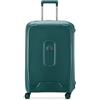 DELSEY PARIS - MONCEY - Valigia Rigida Media Materiale Riciclato e Riciclabile - 69x47x28 cm - 73 L - M - Verde