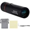 GZQINGYONG Telescopio Monoculare,30 X 25 Mini Cannocchiale Portatile HD Monocolo Professionale Cannocchiale,Visione Notturna a Bassa Luminosità Monoculare per Bird Watching,Caccia,Camping,Escursionismo-Nero