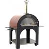 AgriEuro Premium Forno a legna per pizza da esterno Cibus Red - 5 pizze