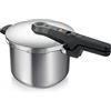 Tescoma 701306 Pentola a pressione acciaio inox, capacità 6 litri, 4 dispositivi di sicurezza, linea Element