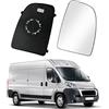 JinsenTGG Vetro a Specchio sostituzione per Fiat Ducato 2006-2021, Specchio Esterno Regolabile Adatto sostituzione per Citron Jumper, sostituzione per Peugeot Boxer, Lente di Retromarcia (Giusto)