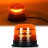 AOHEWEI LED Luce Lampeggiante Rotante Ambra 12V/24V 8 Modelli Avvertimento | 42 LED Lampada Emergenza Stroboscopica per Macchine Agricole Veicolo Commerciale Scuolabus Trattore Escavatori Omologato R65
