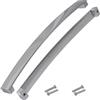 Aerzetix - C64338 - Set di 2 maniglie per mobili interasse 256mm - porte armadio cassetto decorazione interno arredamento cucina soggiorno assemblaggio - in metallo - finitura: cromo