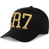 Pardofelis Berretto da baseball per bambini e uomini, berretto da baseball C-R regolabile in cotone, berretto da baseball, da uomo, per bambini, alla moda, per ogni occasione, Nero , Taglia unica