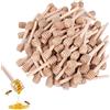 sinzau Cucchiaio di Legno per Miele,Confezione da 50 Cucchiaini per Miele, 8 cm, Mini Cucchiaini per Miele in Bastoncini di Miele, per Marmellata di Miele, Vasetti di Miele, Dispenser, Miele