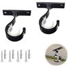 Lotbun staffe per tende reggitubo per tenda alluminio 28 mm Capacità di carico eccezionale in metallo perfetto per l'ufficio il soggiorno la camera da letto, la sala da pranzo 2pcs