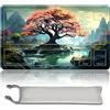 MPLR BOARD GAME Gioco da Tavolo MTG Tappetini da Gioco +Sacchetto Impermeabile 0, Bordi Smussati, MTG PlayMat with Zones(An Original MTG Playmat) (Pink Tree - 2)