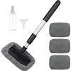DAWRIS Spazzola Lavaggio Auto Parabrezza Pulitore, Kit Pulizia Auto con 4 Microfibra Panni Microfibra Professionale Kit Lavaggio Auto, Senza Graffi Spazzola Auto per Auto Camper Camion SUV RV o la Casa