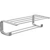 Gedy Outline Mensola Bagno portasciugamani Doppia, Misure e Peso Prodotto: 14X50X26 CM & 2,065 kg, Mensola da Muro in Ottone, Cromall®, Finiture Cromo, Design Simone Micheli, 15 Anni di Garanzia