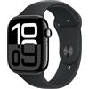 Apple Watch Series 10 Serie 10 GPS 46mm Cassa in Alluminio color Jet Black con N