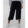Deha Pantaloni Culotte Neri In Velluto A Coste Da Donna Deha