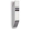 Durable 1709763010 Flexiboxx 12 A4, espositore da parete, f.to A4 verticale, 12 comparti, 240x1115x135 mm, bianco