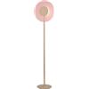 Ondaluce Piantana CANDY a LED in metallo Oro e vetro graniglia Rosa H170 cm