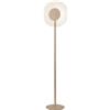 Ondaluce Piantana CANDY a LED in metallo Oro e vetro graniglia Trasparente H170 cm