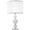 Ondaluce Lampada da tavolo 35x64 cm TEBE in vetro lavorato a mano Bianco