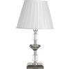 Ondaluce Lampada da tavolo GALA in vetro con dettagli in metallo Fumè 25x47 cm