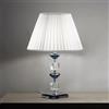 Ondaluce Lampada da tavolo GALA in vetro con dettagli in metallo Ottanio 40x66 cm