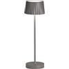 Ondaluce Lampada da tavolo LED 12x38 cm senza fili ricaricabile USB touch MACAO Antracite