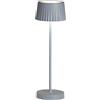 Ondaluce Lampada da tavolo LED 12x38 cm senza fili ricaricabile USB touch MACAO Blu Avion