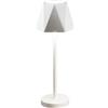 Ondaluce Lampada tavolo LED 12x38 cm ricaricabile USB touch senza fili FIJI Bianco