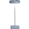Ondaluce Lampada tavolo senza fili LED ricaricabile USB touch TAP Blu avion 12x32 cm