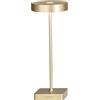 Ondaluce Lampada tavolo senza fili LED ricaricabile USB touch TAP Oro 12x32 cm