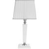 Ondaluce Lume da tavolo 20x44 cm CHERUBINI in vetro e cristallo ottico Bianco