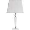 Ondaluce Lume da tavolo 33x64 cm CHERUBINI in vetro e cristallo ottico Bianco