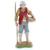 Moranduzzo Pescatore per Presepe da Cm 10 Scala 1:20 - Statuine Presepe Indistruttibili - Stile 700', Pittura Rifinita a Mano, Prodotto Ufficiale, Made in Italy, Scultore M. Landi