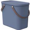 Rotho Albula - Scatola portaoggetti da 25 l con coperchio, in plastica (PP riciclato), 25 l (40,0 x 23,5 x 34,0 cm)