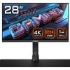 Gigabyte M28U 28 Monitor da Gioco 4K UHD Arm Edition - 3840 x 2160 (UHD), 144Hz, 1ms, 250 cd/m2, FreeSync Premium Pro, Display HDR400, HDMI 2.1, Displayport 1.4