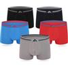 FM London, Boxer da uomo super morbidi in bambù, confezione da 5, senza etichetta, elasticizzati, in materiale ecocompatibile