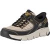 Skechers Vertici A, Sneaker Uomo, Grigio Talpa Sintetico Maglia Nera Trim, 43 EU