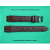 20 MM Braccialetto Vitello Autentica Modello Struzzo Marrone Manici Fisso Anti ,