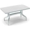 Scab Giardino Tavolo Ribalto contract 140x80 cm in resina bianco