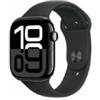 Apple Watch Series 10 GPS 46mm Jet Nero Cassa Alluminio con Nero Sport Band - M/L - MWWQ3QL/A