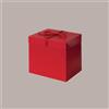 LUCGEL SRL 10 Pz Scatola Automontante in Carta Rossa con Nastro Raso per Confezioni Regalo 10x10x10cm