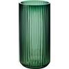 DECORPIA Vaso da fiori in vetro verde ispessito di alta qualità, 20 cm, vaso da fiori in vetro a coste, per decorazioni rustiche per la casa, vasi decorativi per fiori per una fattoria moderna, ideale