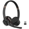 Nuroum HP30 Cuffie PC con Microfono, Cuffie Bluetooth Wireless con con Cancellazione del Rumore, USB/Type-C Auricolare, Controllo in Linea per PC/Laptop Zoom/Skype, Conferenze/Call Center/Home Office