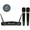 ZZIPP TXZZ580 Set Radiomicrofono con 2 Gelati UHF 48 Canali Wireless Dj Karaoke