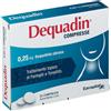 Eurospital Dequadin 0,25mg Dequalinio Cloruro Trattamento Topico Faringiti e Tonsilliti Aroma Menta e Lime, 20 Compresse