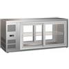 FORCAR-FREDDO G-HAV131 Vetrina refrigerata ventilata inox porte scorrevoli su entrambi i lati