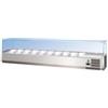 FORCAR-FREDDO G-RI14033V - Vetrina portaingredienti refrigerata statica in acciaio inox per bacinelle gastronorm