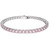 Swarovski Bracciale Swarovski Matrix Tennis L 5648932 Bracelet Donna Cristalli Rosa