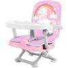 Aziamor Gnammy Rialzo Sedia Con Cover Fantasia Unicorno Colore Rosa